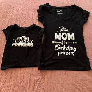 Mom & Me matching birthday shirts!